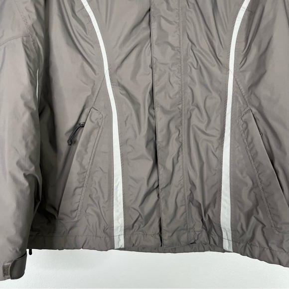 The North Face Coat Women's M Gray Coral Hyvent 3 In 1 Ski Jacket Hooded Zipper - Picture 5 of 17